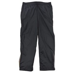 33,000 Ft Rain Pants Mens 42x32 Black Nylon Lined Elastic Waist Zip Ankle